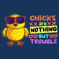 Easter Boy Chicks Are Nothing But Trouble Funny Egg Hunting 16 in Basic Backpack