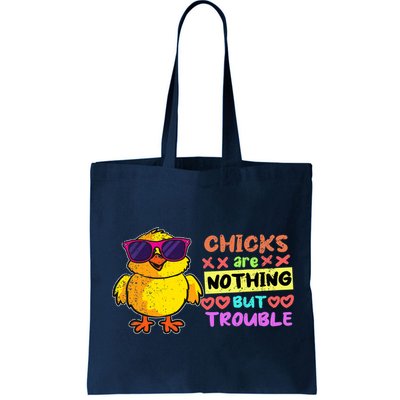 Easter Boy Chicks Are Nothing But Trouble Funny Egg Hunting Bag