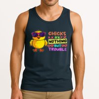 Easter Boy Chicks Are Nothing But Trouble Funny Egg Hunting Tank Top