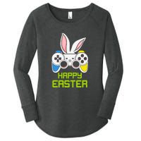 Happy Easter Day Video Game Controller Bunny Gamer Boys Women's Perfect Tri Tunic Long Sleeve Shirt