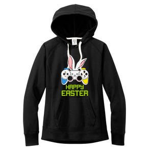 Happy Easter Day Video Game Controller Bunny Gamer Boys Women's Fleece Hoodie