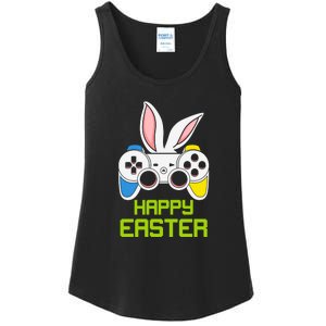 Happy Easter Day Video Game Controller Bunny Gamer Boys Ladies Essential Tank