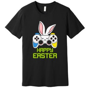 Happy Easter Day Video Game Controller Bunny Gamer Boys Premium T-Shirt