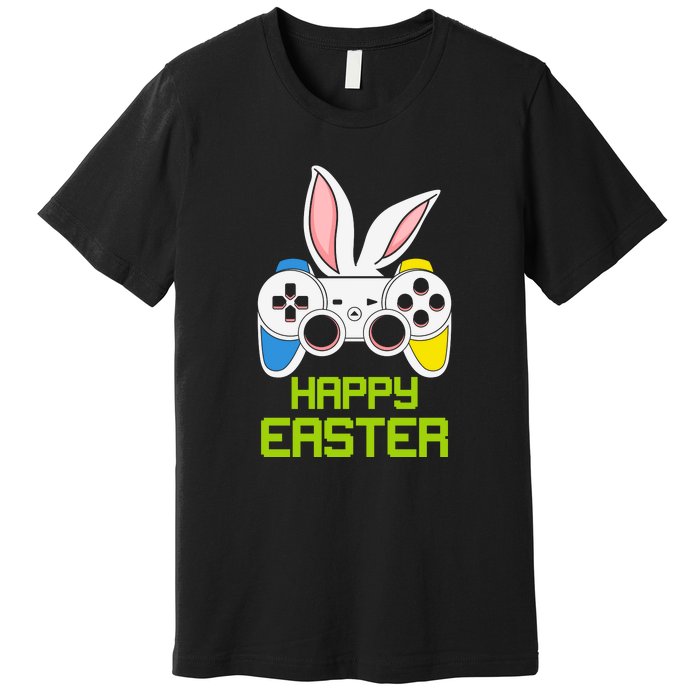 Happy Easter Day Video Game Controller Bunny Gamer Boys Premium T-Shirt