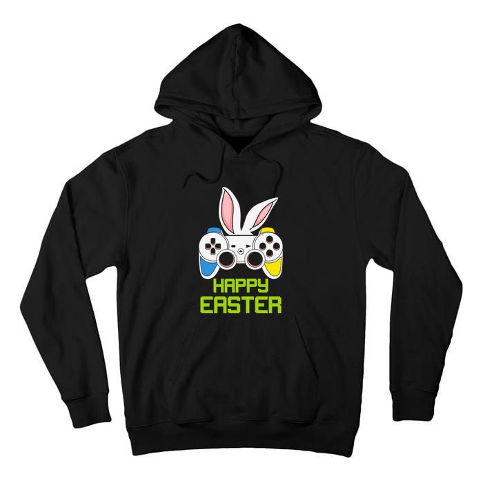 Happy Easter Day Video Game Controller Bunny Gamer Boys Tall Hoodie