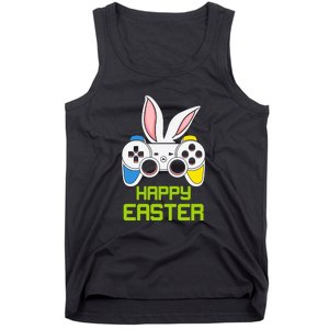 Happy Easter Day Video Game Controller Bunny Gamer Boys Tank Top