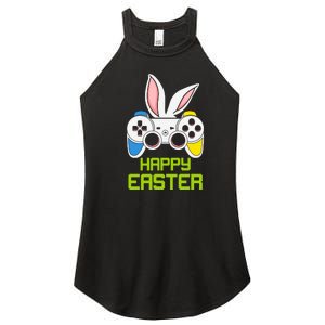 Happy Easter Day Video Game Controller Bunny Gamer Boys Women's Perfect Tri Rocker Tank