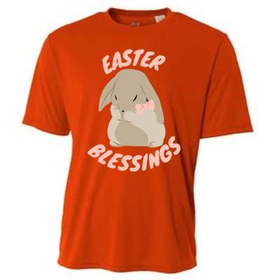 Easter Blessings Cute Easter Bunny Christian Goft Gift Cooling Performance Crew T-Shirt