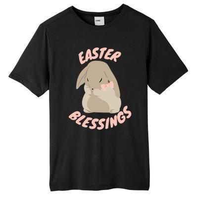 Easter Blessings Cute Easter Bunny Christian Goft Gift Tall Fusion ChromaSoft Performance T-Shirt