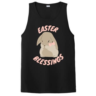 Easter Blessings Cute Easter Bunny Christian Goft Gift PosiCharge Competitor Tank