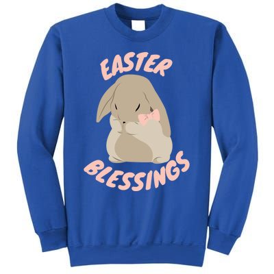 Easter Blessings Cute Easter Bunny Christian Goft Gift Sweatshirt