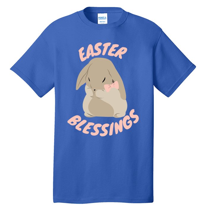 Easter Blessings Cute Easter Bunny Christian Goft Gift Tall T-Shirt