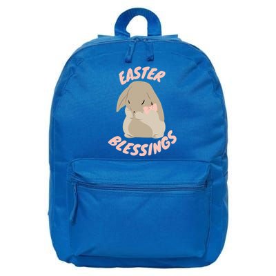 Easter Blessings Cute Easter Bunny Christian Goft Gift 16 in Basic Backpack