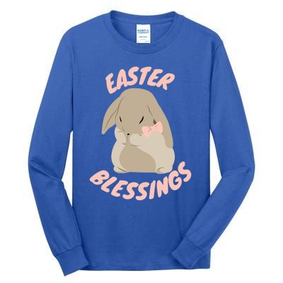 Easter Blessings Cute Easter Bunny Christian Goft Gift Tall Long Sleeve T-Shirt