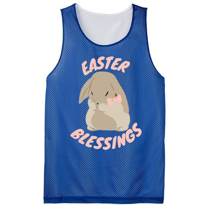 Easter Blessings Cute Easter Bunny Christian Goft Gift Mesh Reversible Basketball Jersey Tank