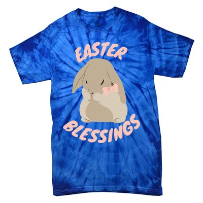 Easter Blessings Cute Easter Bunny Christian Goft Gift Tie-Dye T-Shirt