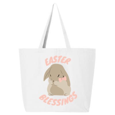 Easter Blessings Cute Easter Bunny Christian Goft Gift 25L Jumbo Tote