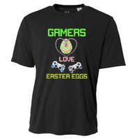 Gamers Love Easter Eggs Easter Day Video Game Controller Cooling Performance Crew T-Shirt