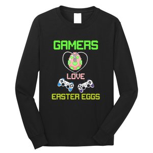 Gamers Love Easter Eggs Easter Day Video Game Controller Long Sleeve Shirt