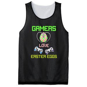 Gamers Love Easter Eggs Easter Day Video Game Controller Mesh Reversible Basketball Jersey Tank