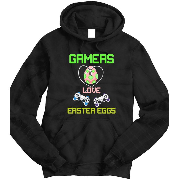 Gamers Love Easter Eggs Easter Day Video Game Controller Tie Dye Hoodie