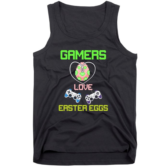 Gamers Love Easter Eggs Easter Day Video Game Controller Tank Top