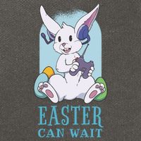 Easter Bunny Can Wait Gamer Cotton Canvas Backpack