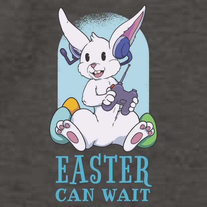 Easter Bunny Can Wait Gamer Vector Backpack