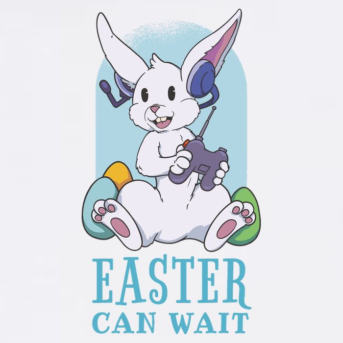 Easter Bunny Can Wait Gamer USA-Made Doggie Bandana