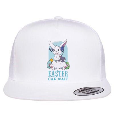 Easter Bunny Can Wait Gamer Flat Bill Trucker Hat