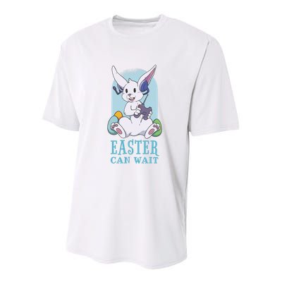 Easter Bunny Can Wait Gamer Youth Performance Sprint T-Shirt