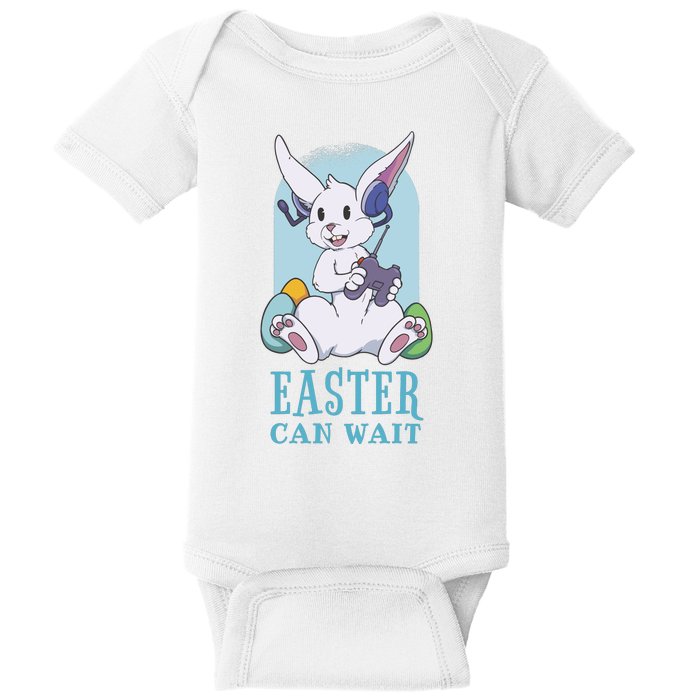 Easter Bunny Can Wait Gamer Baby Bodysuit