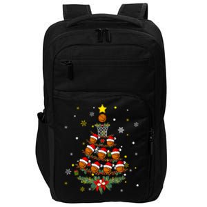 Egp3 Basketball Christmas Tree Merry Xmas Basketball Lover Gift Impact Tech Backpack