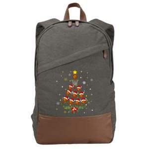 Egp3 Basketball Christmas Tree Merry Xmas Basketball Lover Gift Cotton Canvas Backpack