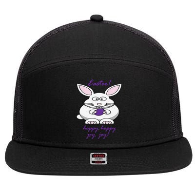 Easter Bunny Clothing 7 Panel Mesh Trucker Snapback Hat