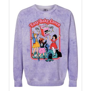 Easy Bake Coven 90s Horror Movie Fan Oversized Colorblast Crewneck Sweatshirt