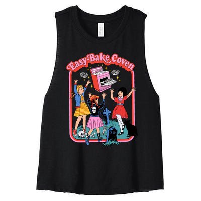 Easy Bake Coven 90s Horror Movie Fan Oversized Women's Racerback Cropped Tank