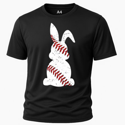Easter Baseball Cute Easter Bunny With Baseball Easter Cool Gift Cooling Performance Crew T-Shirt
