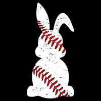 Easter Baseball Cute Easter Bunny With Baseball Easter Cool Gift Impact Tech Backpack