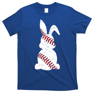 Easter Baseball Cute Easter Bunny With Baseball Easter Cool Gift T-Shirt