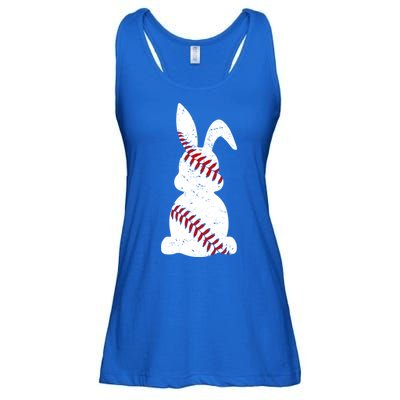 Easter Baseball Cute Easter Bunny With Baseball Easter Cool Gift Ladies Essential Flowy Tank
