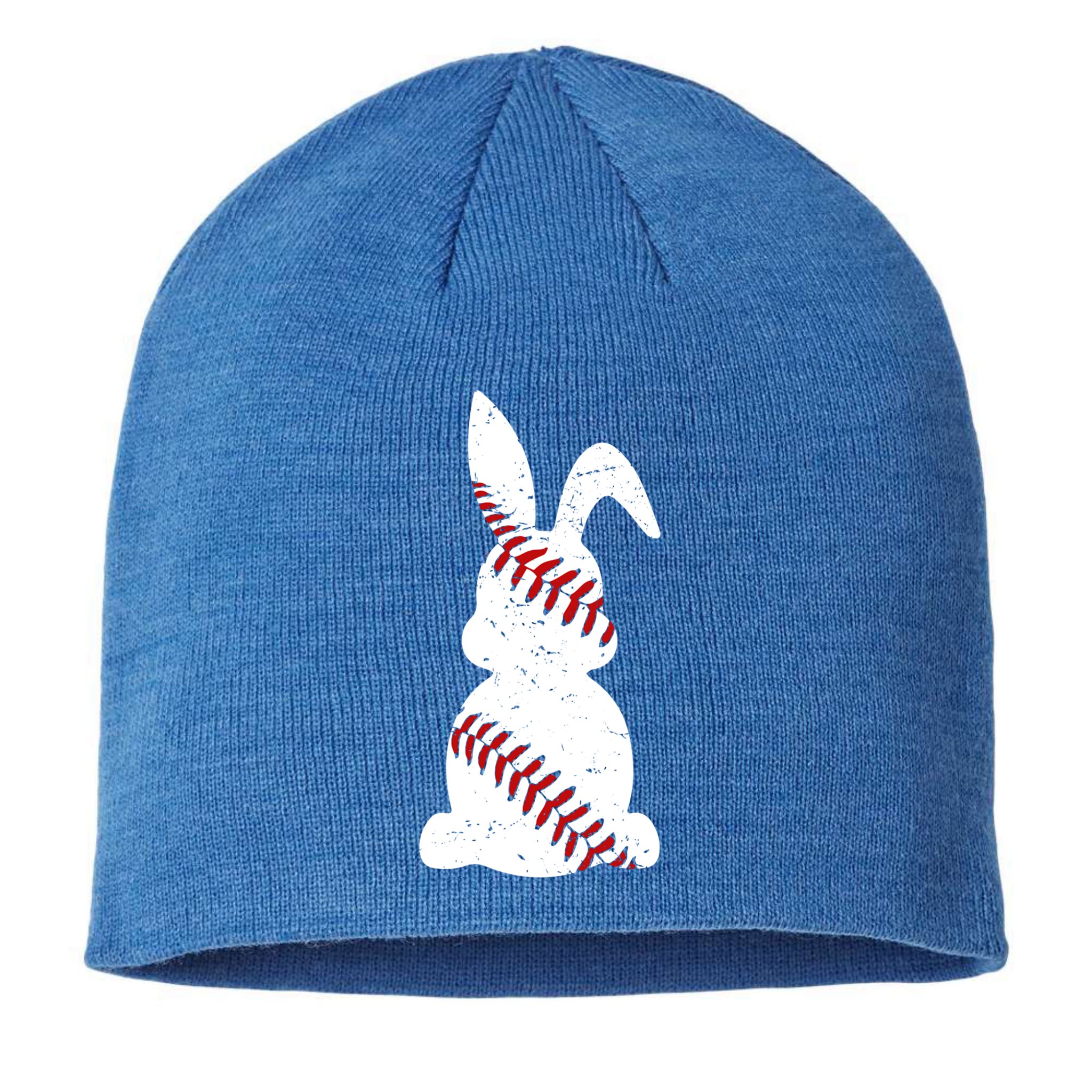 Easter Baseball Cute Easter Bunny With Baseball Easter Cool Gift Sustainable Beanie