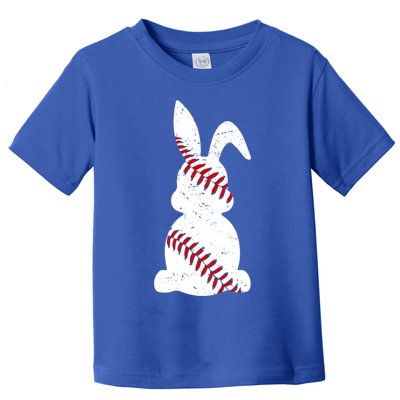Easter Baseball Cute Easter Bunny With Baseball Easter Cool Gift Toddler T-Shirt