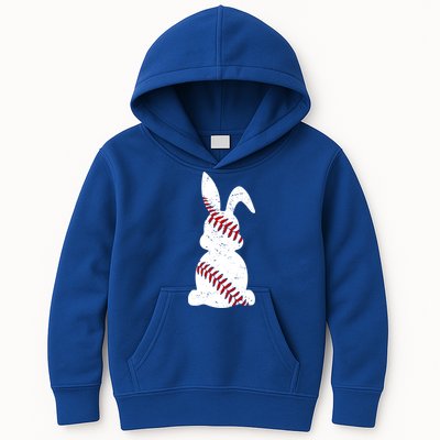 Easter Baseball Cute Easter Bunny With Baseball Easter Cool Gift Kids Hoodie