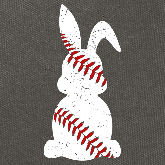 Easter Baseball Cute Easter Bunny With Baseball Easter Cool Gift Cotton Canvas Backpack