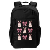 Easter Bunny Coquette Bow Ribbon Rabbit Lover Gift Backpack