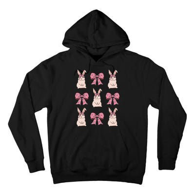 Easter Bunny Coquette Bow Ribbon Rabbit Lover Gift Tall Hoodie