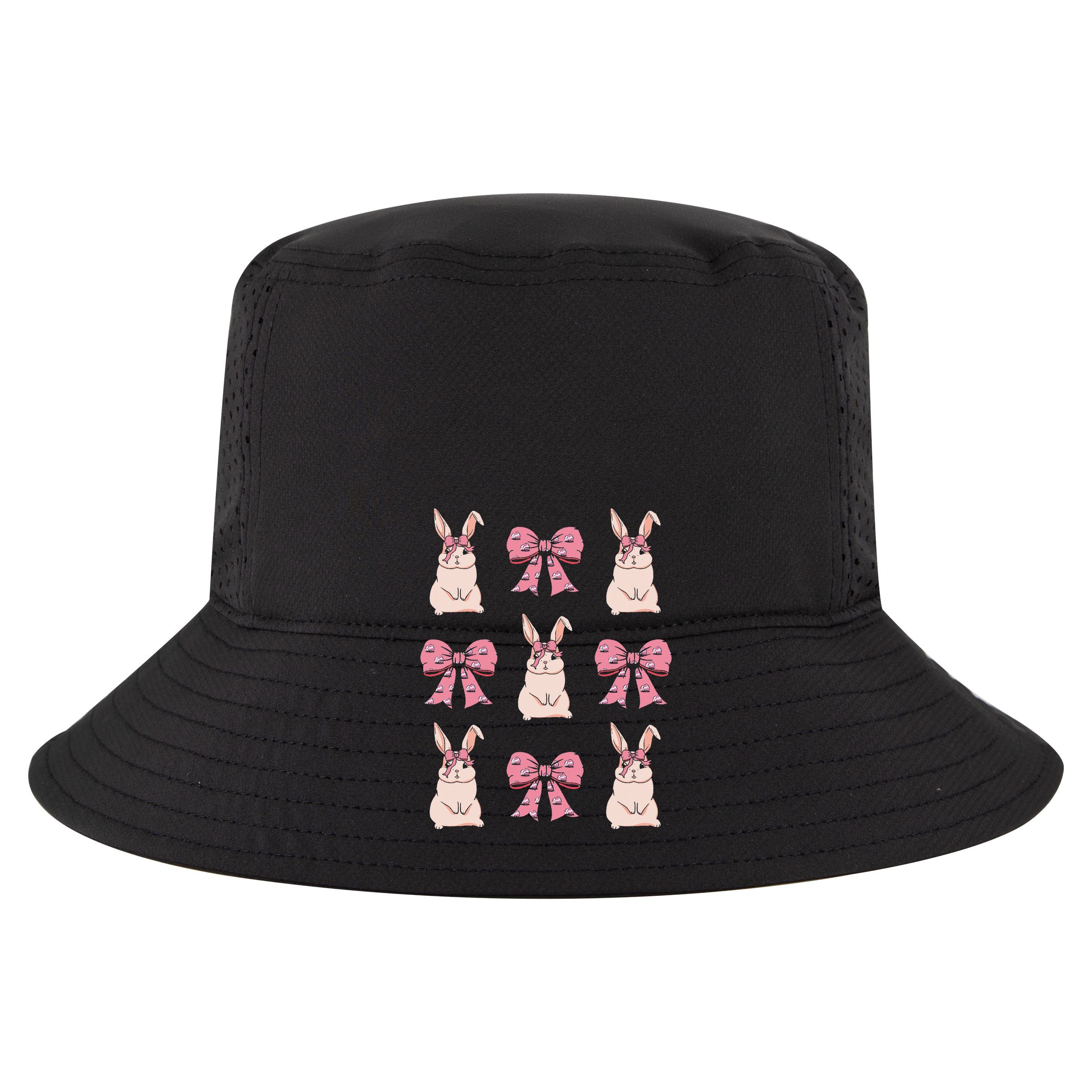 Easter Bunny Coquette Bow Ribbon Rabbit Lover Gift Cotton Canvas Backpack