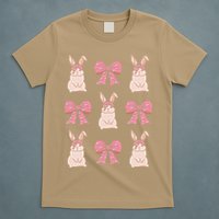 Easter Bunny Coquette Bow Ribbon Rabbit Lover Gift T-Shirt