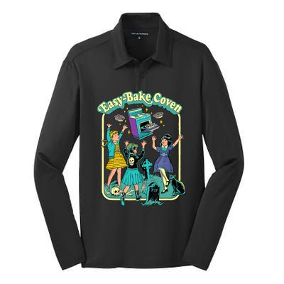 Easy Bake Coven Retro Halloween 90s Silk Touch Performance Long Sleeve Polo